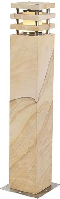 QAZQA Moderne Stehleuchte Grumpy in Beige mit Milchglas und dimmbarer Funktion, Höhe: 70 cm - Bild 1