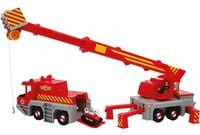 Simba Feuerwehrmann Sam 2-in-1 Rettungskran Spielfahrzeug in Rot/Gelb - Bild 1