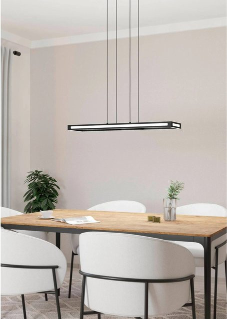 Eglo LED-Hängeleuchte Salvilanas-Z in Schwarz und Weiß, modern, dimmbar mit Fernbedienung und Eglo Connect - Bild 1