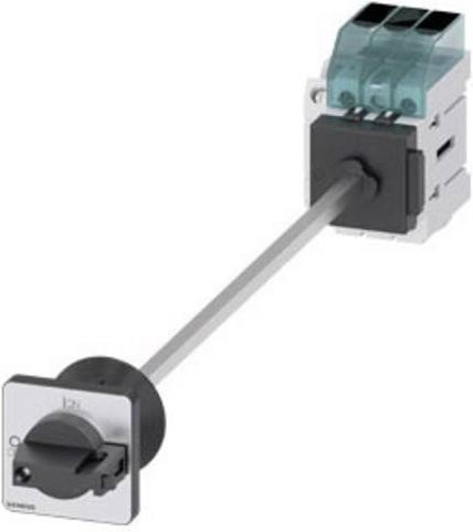 Siemens Lasttrennschalter Schwarz 3polig 16A 1 Schließer 1 Öffner 690 V/AC 16mm² 3LD30401TK11 - Bild 1