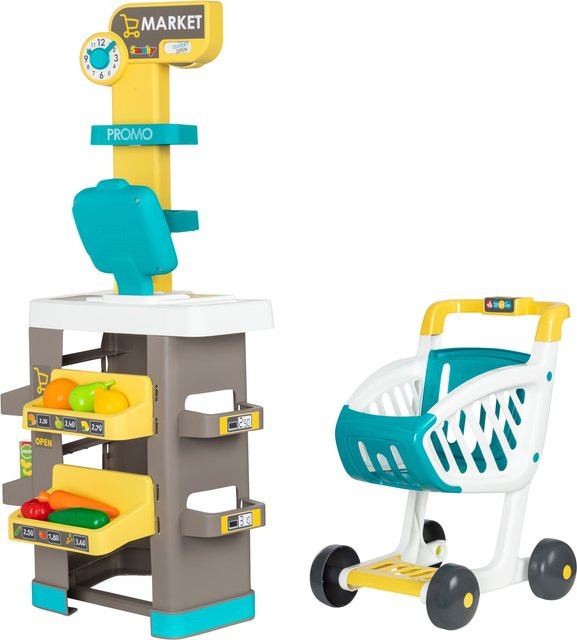 SMOBY Kinder Kaufmannsladen mit Einkaufswagen ab 3 Jahren - Bild 1