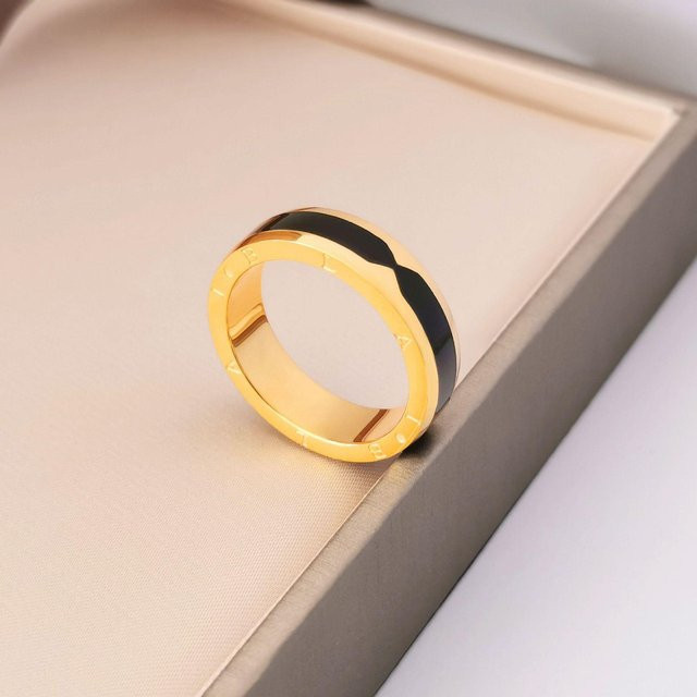 Wucifang Jewelry Federring Keramik, Schwarz, Unisex - Bild 1