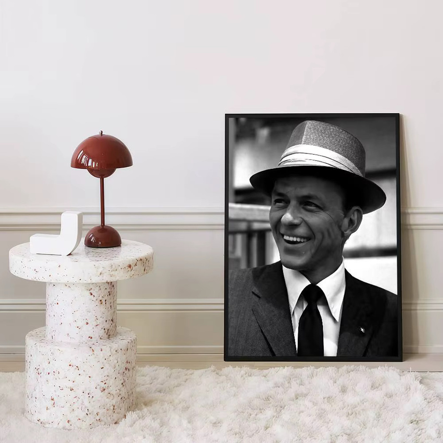 Vintage Jazz Musik Poster Frank Sinatra Typografie Wanddeko für dein Zuhause oder Café - Bild 6