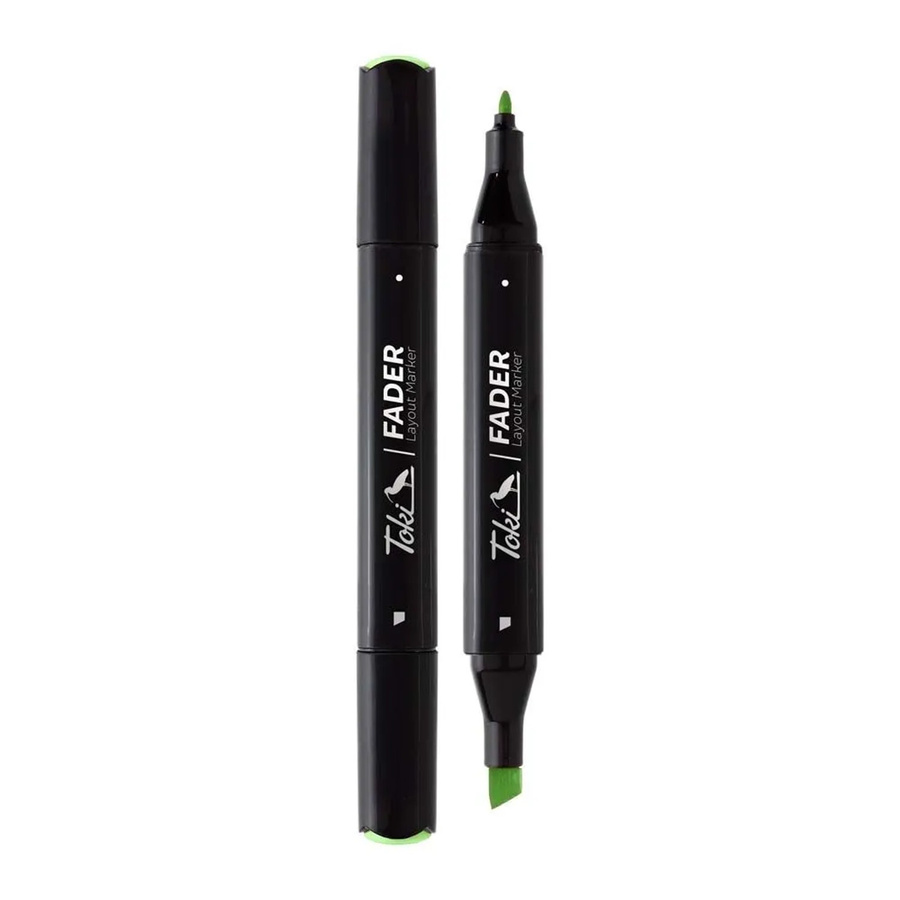 Toki Marker Fader Permanent Marker mit Chisel Tip in 66 Farben Grass Green - Bild 2