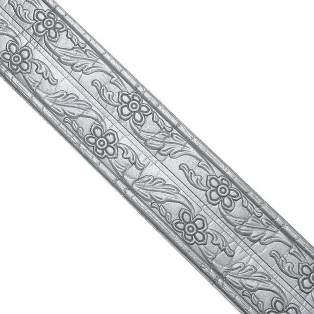 Eterna Home Selbstklebende Wasserdichte Sockelleisten-Tapete als Wandbordüre in Silber Grau - Bild 1