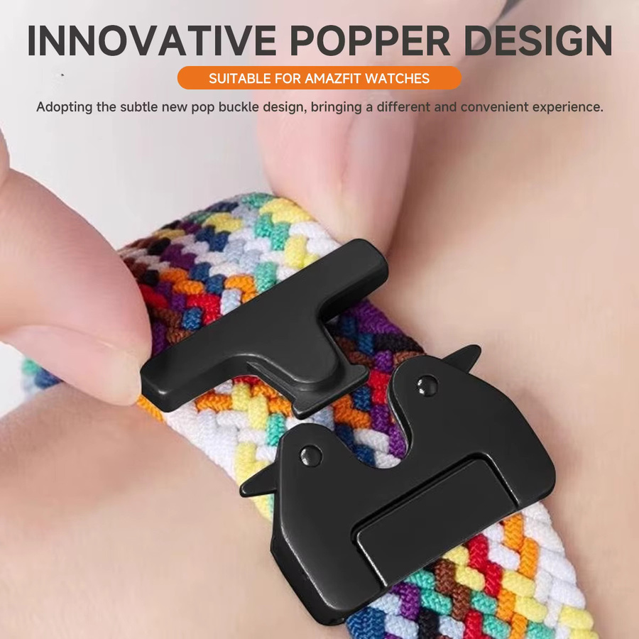 Geekthink Uhrenarmband, geflochten, Textil/NATO, Bunt, Smart-Armband - Bild 2