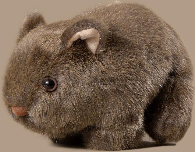 Simulation Wombat Plüschtier, braun, 18cm - Bild 1