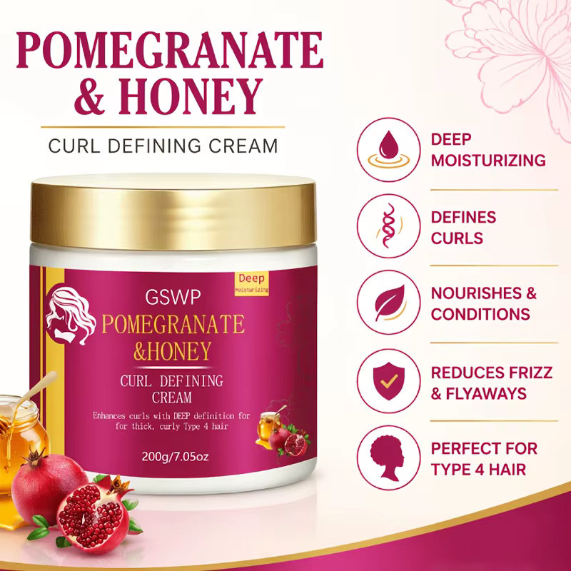 GSWP Lockencreme Granatapfel & Honig, 200g/400g, für lockiges Haar - Bild 3
