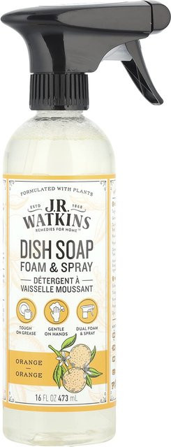 J R Watkins Küchenreiniger als Schaum und Spray, Orange, 473 ml - Bild 1