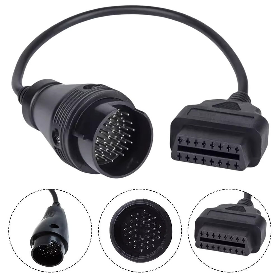 Benz 38-Pin auf 16-Pin OBD2 Diagnose-Adapterkabel in Schwarz für Mercedes-Benz Fahrzeuge - Bild 6