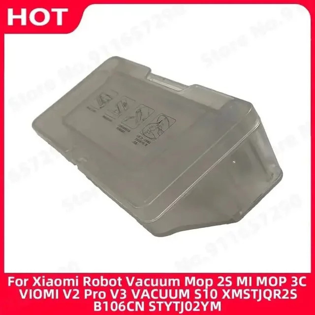 QIXIAO Ersatz-Staubbehälter für Xiaomi Roboter-Staubsauger Mop 2S, Mi Mop 3C, Viomi V2 Pro, V3, Vacuum S10, XMSTJQR2S, B106CN, STYTJ02YM, transparent - Bild 1