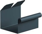 Sarei Dachrinnenverbinder Kastenform aus Aluminium in Anthrazit Grau - Bild 1