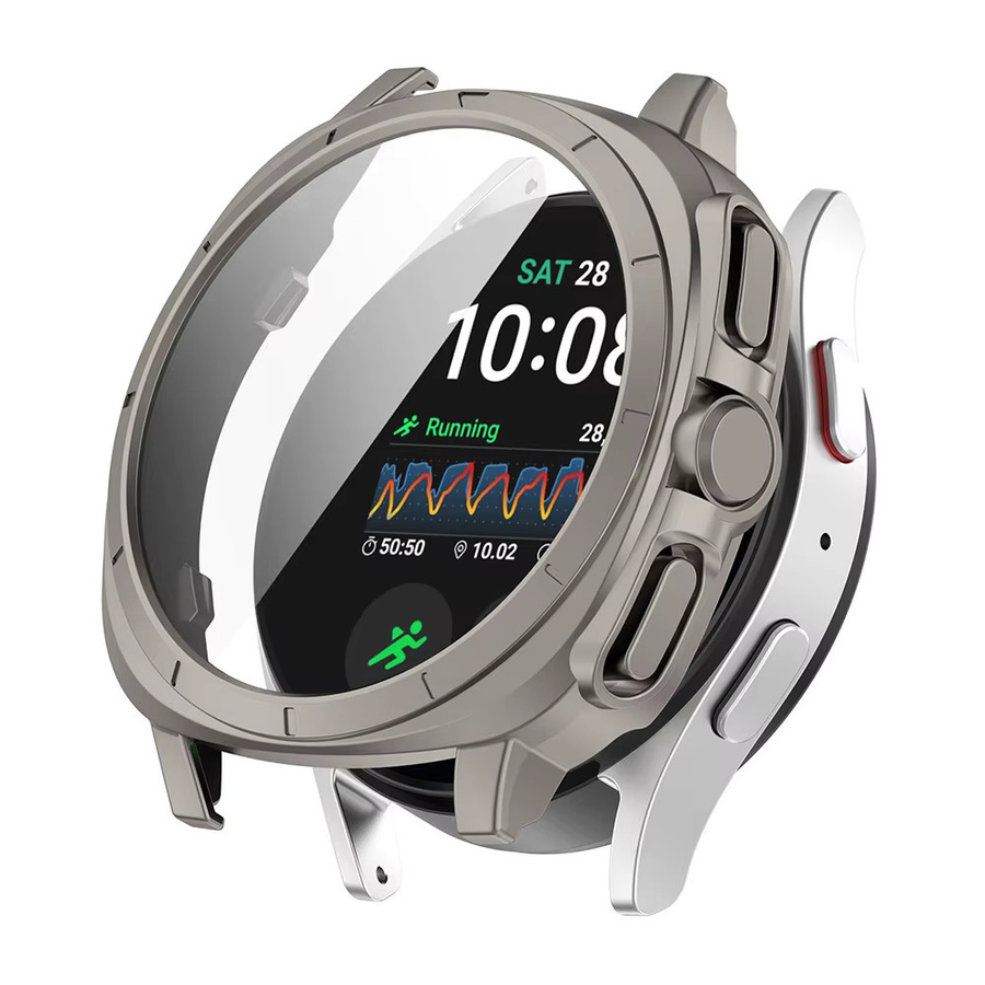 Mptionx Uhrenzubehör Glasgehäuse für Samsung Galaxy Uhr 7, Schwarz, Unisex - Bild 3