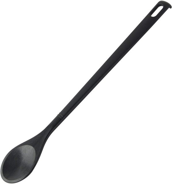 Fackelmann Kochlöffel Nero in Schwarz, rund, hitzebeständig und spülmaschinenfest, Länge: 31 cm - Bild 1