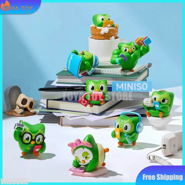 MINISO Duolingo Learning Everywhere Serie, Baumwoll-PVC-Puppen, Mystery Box - Bild 1