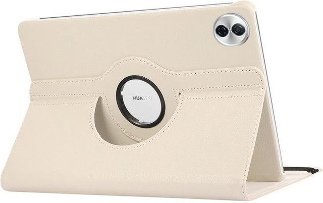 Weiße Lederhülle mit Grad-Drehfunktion und Smart Flip Ständer für Huawei Honor Pad 10 12,1 Zoll - Bild 1