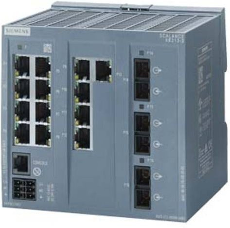 Siemens Industrial Ethernet Switch 6GK5213-3BD00-2AB2 10/100MBit/s in Grau - Bild 1