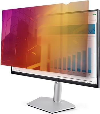 StarTech.com Blickschutzfilter für 27 Zoll Monitore 16:9, Gold/Schwarz, Reversibler Sichtschutz mit +/- 30 Grad Sichtwinkel, Glossy Finish, entfernbar - Bild 1