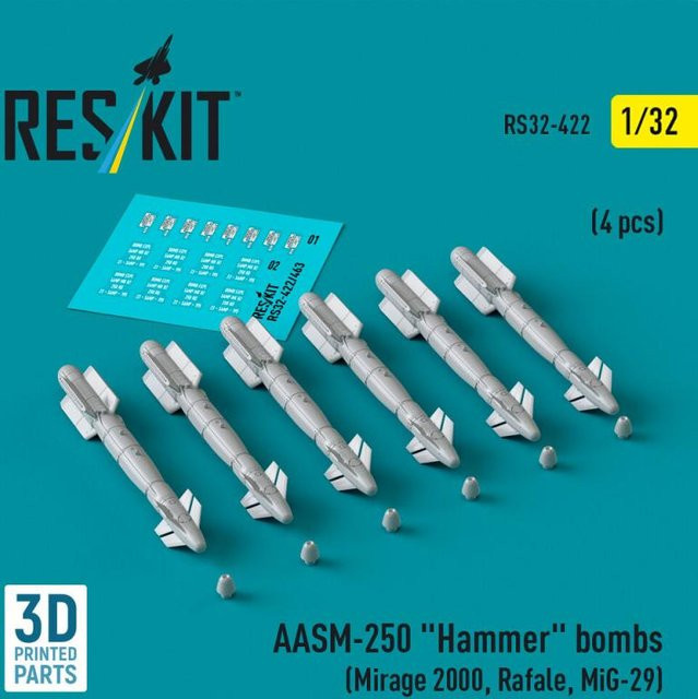 ResKit Models Hammer bombs, 6-teiliges Set, 3D Printed - Bild 1