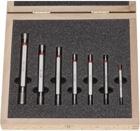 Helios-Preisser Gewindegrenzlehrdorn-Satz 6H in Silber, 7-teilig, M3 - M12 - Bild 1