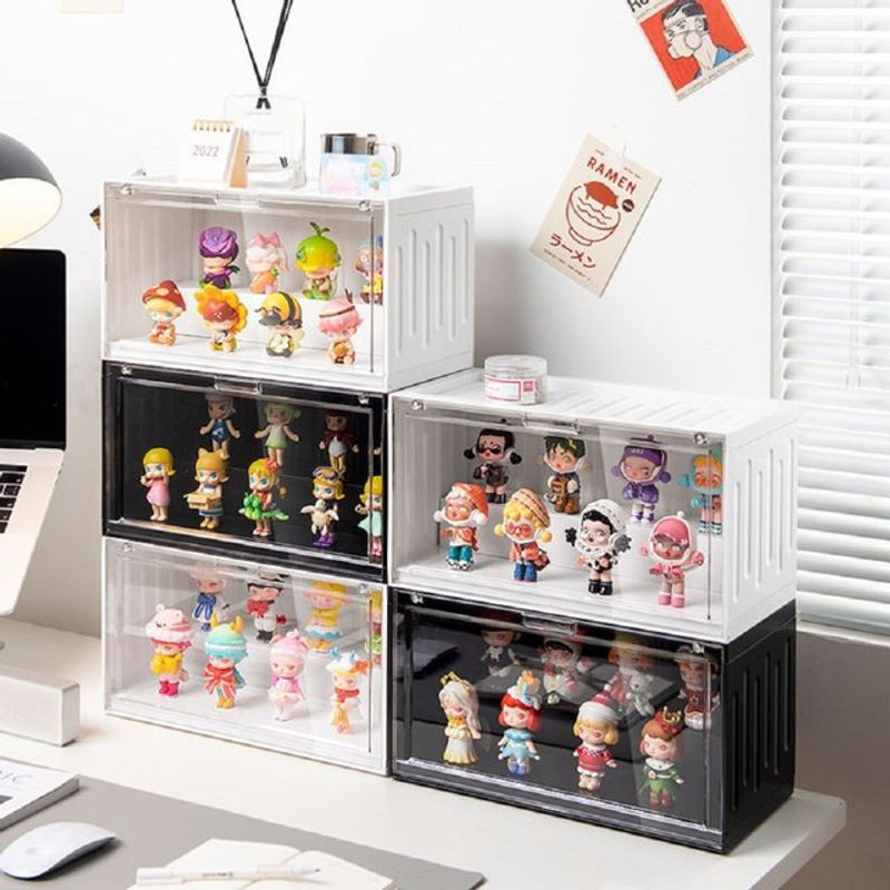Transparente Blindbox Sammlervitrine aus Kunststoff in Grün für Actionfiguren und Modelle - Bild 1
