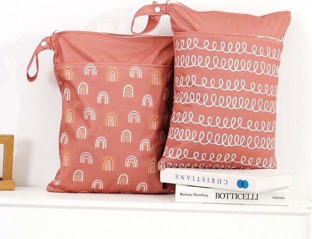 Elinfant 2-teiliges Wickeltaschen-Set als Reise-Organizer mit Nass- und Trockenfach und großer Kapazität - Bild 1