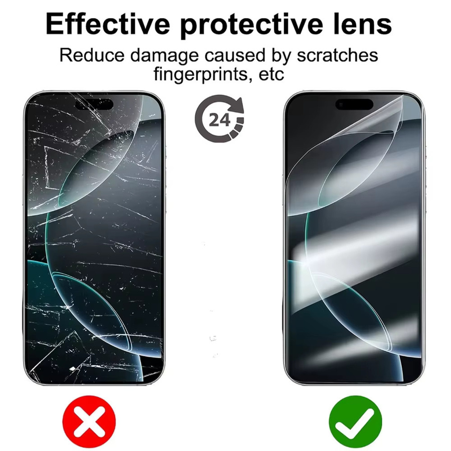 3er-Pack Hydrogel Displayfolie für Samsung Galaxy S25 Ultra, S24, A56 5G, A55 5G, S23 Plus, A05, S22, A53, A35, A05s, A13 5G, S21 FE, transparent - Bild 2
