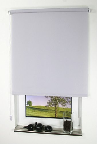 LIEDECO Seitenzug-Rollo aus Polyester in Hellgrau, B: 102 cm, H: 180 cm - Bild 1