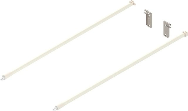 Blum Reling-Set Metabox für Frontauszug aus Stahl in Cremeweiß, Länge: 500 mm - Bild 1