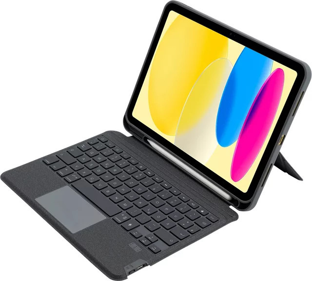 Shockguard Keyboard Folio Bluetooth iPad 10. Generation & A16 in Schwarz - Bild 1