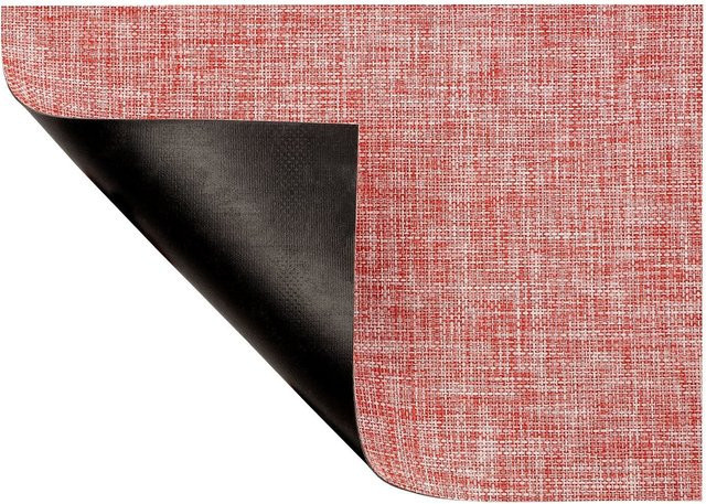 Karat Outdoor-Teppich Monza Design in Rot mit abstraktem Muster und UV-Beständigkeit für Balkon, Terrasse und Garten - Bild 1