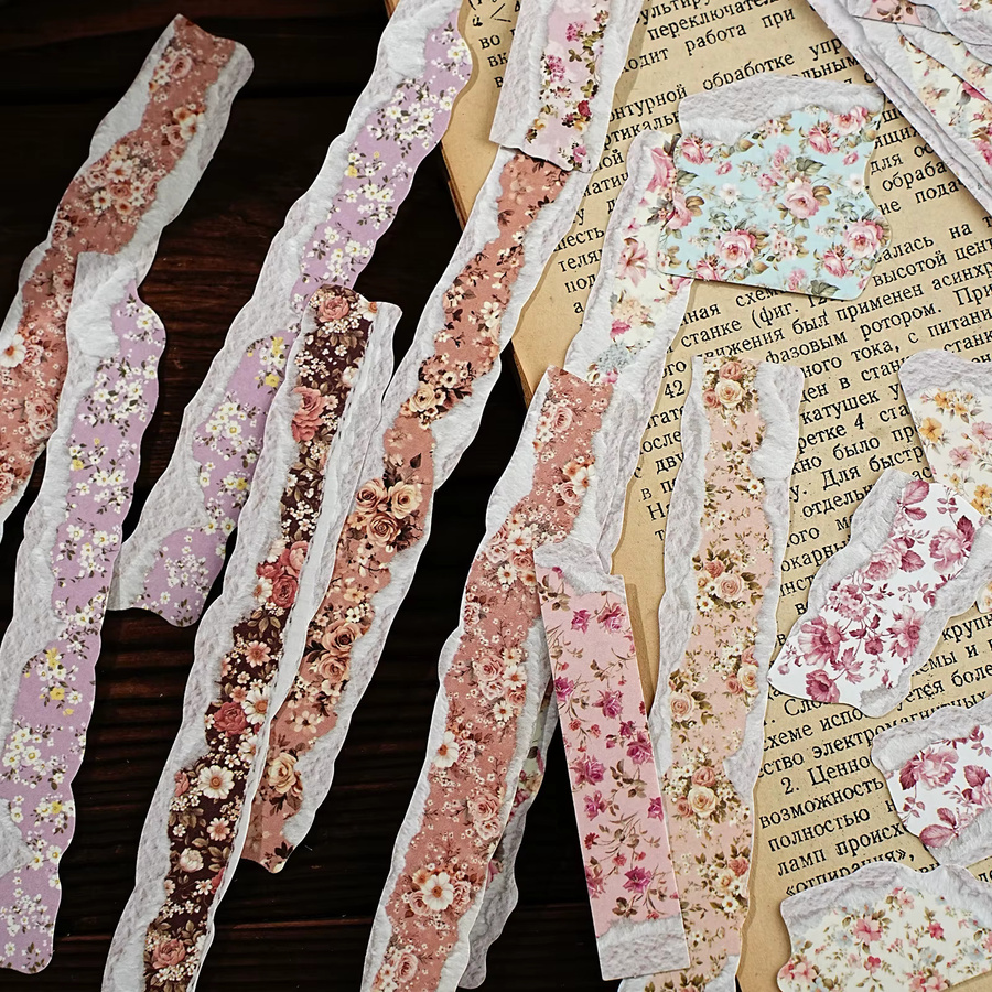 Etori Life Rose Realm Frühlingsblumen-Aufkleber, 30 Stück, Multicolour, für Scrapbooking und Dekoration - Bild 3