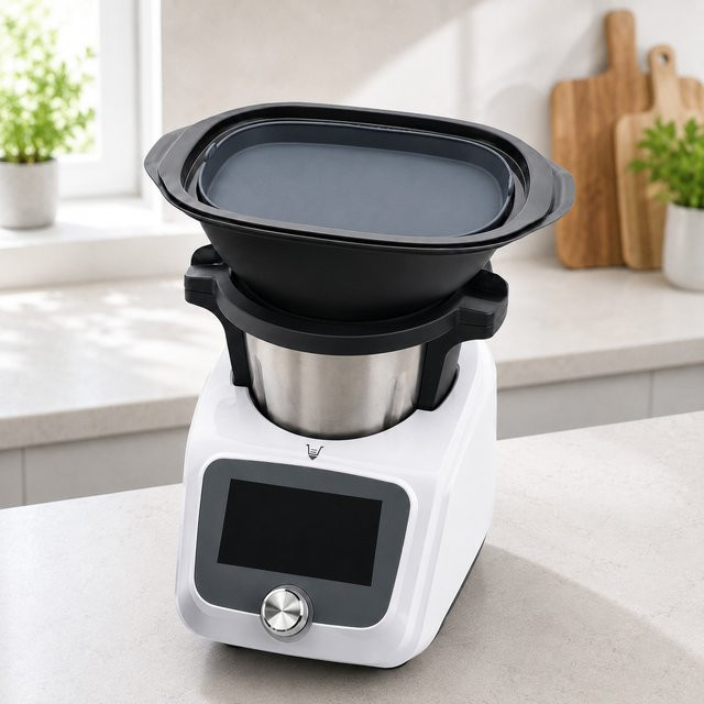 Vorwerk Silikon-Dämpfungsunterlage für Monsieur Cuisine Connect Smart Trend als oberer Dämpfeinsatz, wiederverwendbare Lebensmittelmatte - Bild 1