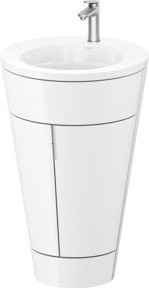 Duravit Waschtischunterschrank Starck 1 c-bonded Set in Weiß, glänzend, B/H/T: 56 x 86,4 x 60,5 cm - Bild 1