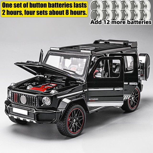 Linyi toy car Mercedes Benz G800 Modellauto, 1:24, Metall, mit Licht und Sound, ab 14 Jahren - Bild 1
