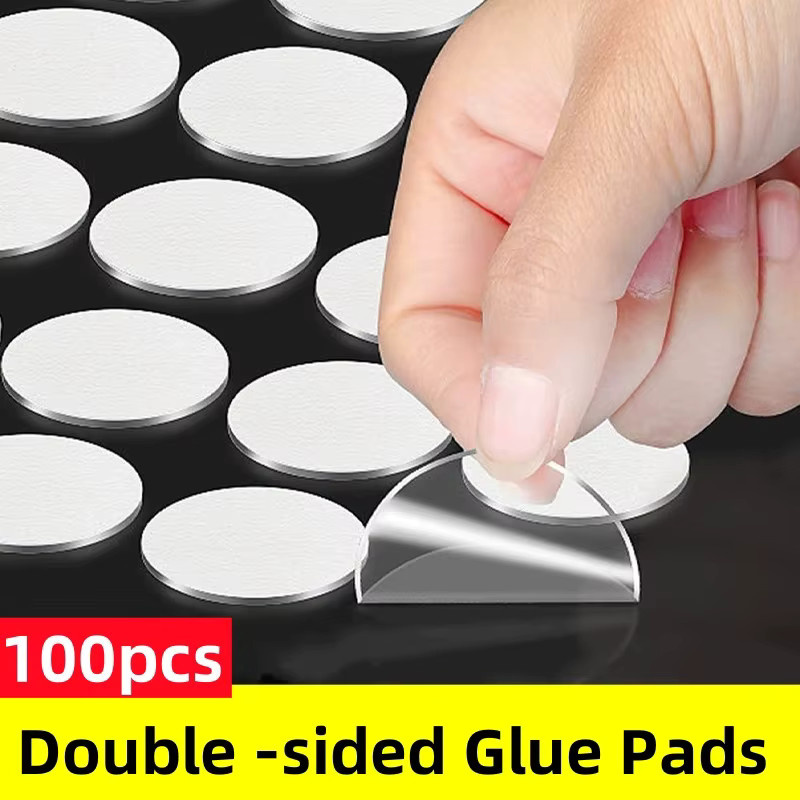 70 Stück Nano-Gel-Matten Transparentes Doppelseitiges Klebeband Rund Spurlos Abnehmbar für DIY-Basteleien und Dekorationen - Bild 7