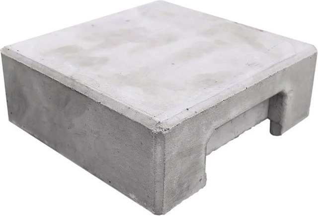 Beckers Betonzaun Eckpfostenkappe Klassik Flach in Grau, B/T/H: 14 x 14 x 5 cm - Bild 1