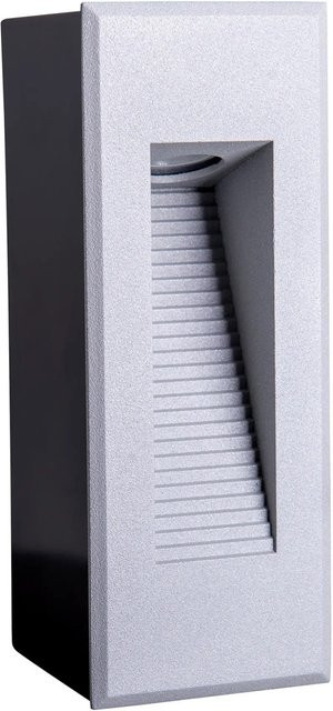 Näve LED Einbau-Außenwandleuchte Kolari in Silber, B/H/T: 17,1 x 7,3 x 6,6 cm - Bild 3