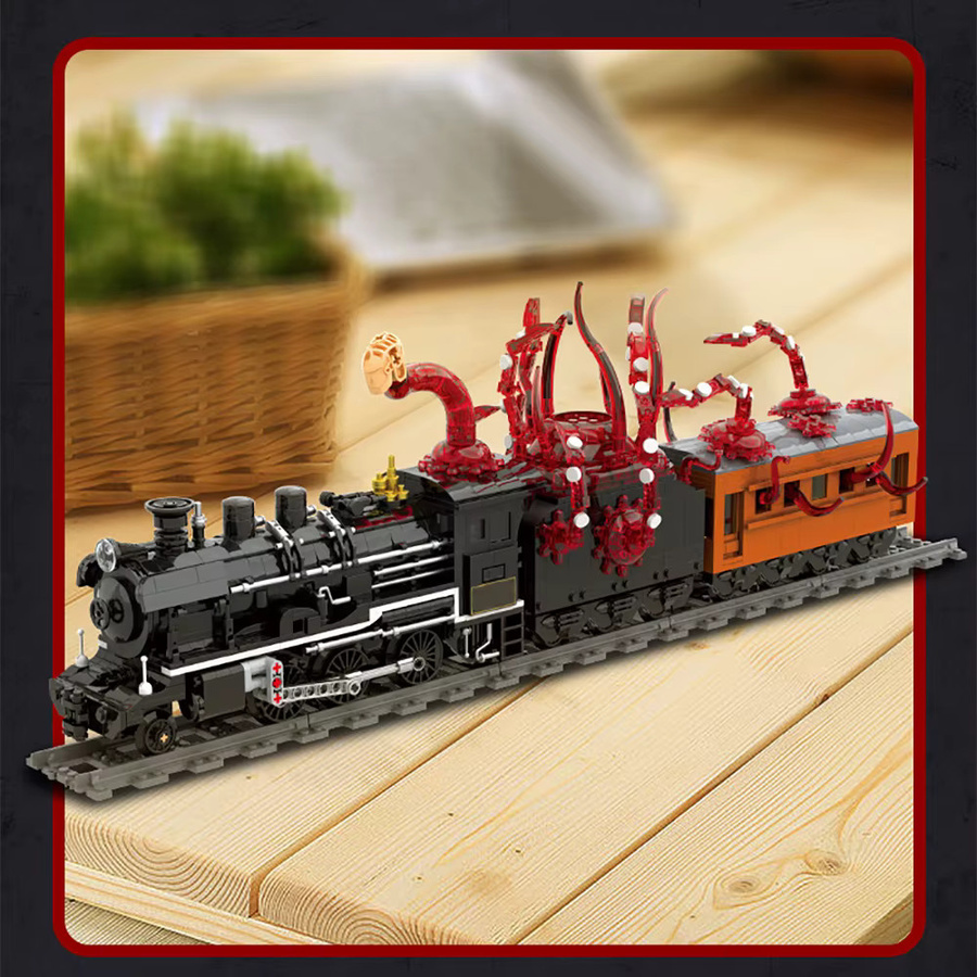 Spebrick Bausteine Set Monster Tentakel Dampfzug Eisenbahn mit 1760 Teilen für Kinder - Bild 2
