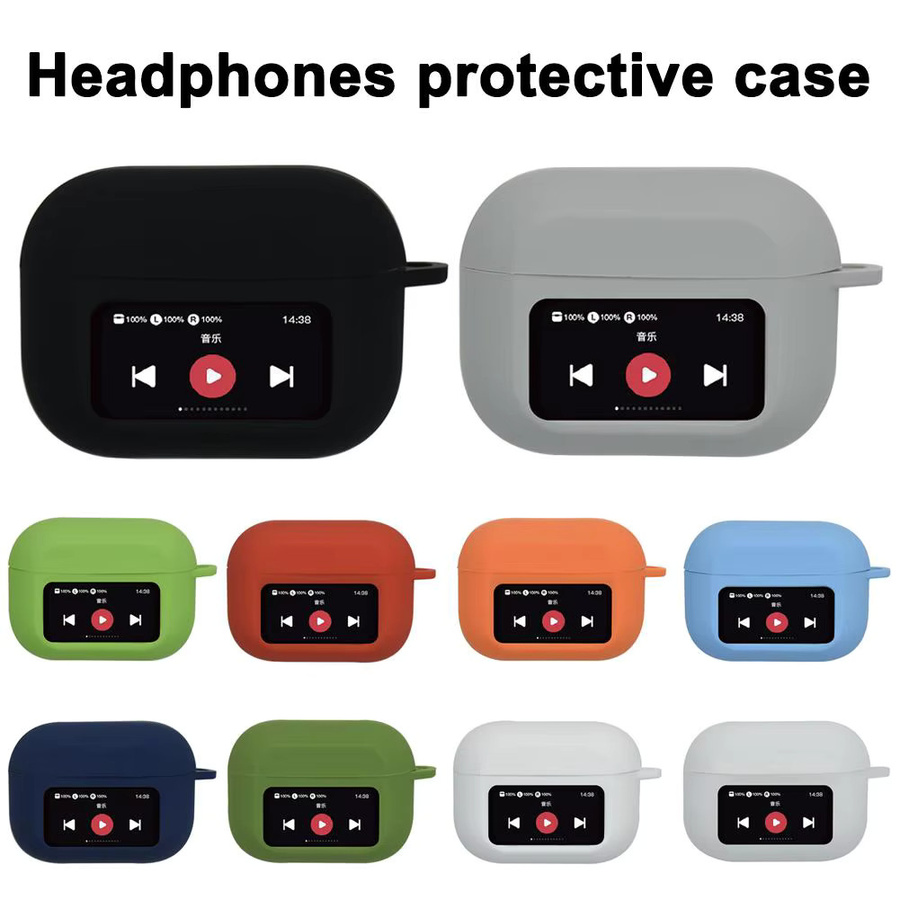 Silikon Schutzhülle für AirPods A9pro Musik Player in Orange, Thin Edition mit Bluetooth-Funktionalität - Bild 2