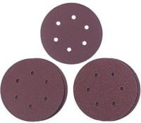 Einhell Q-Stick Schleifblatt-Set Ø 150mm in Braun mit Körnungen K40, K80 und K120 für Exzenterschleifer - Bild 1
