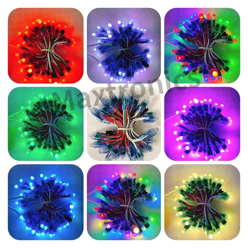 SAGE LU MEI WS2811 IC LED Modul Set, 50 Stück, RGB Multicolour, IP68 Wasserdicht, DC5V LED Pixel String für dekorative Beleuchtung - Bild 4