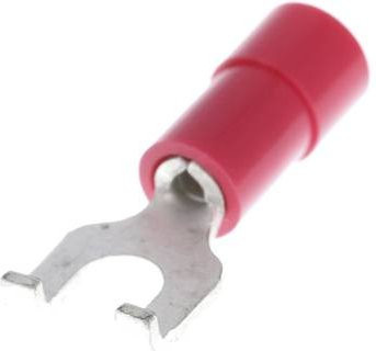 Molex Gabelkabelschuh in Rot mit Loch-Ø 3,5 mm - Bild 1