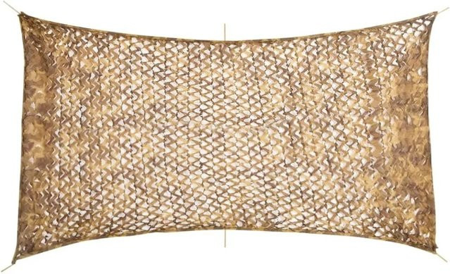 vidaXL Tarnnetz mit Aufbewahrungstasche aus Polyester in Sandfarbe, B: 506 cm, H: 279 cm - Bild 1