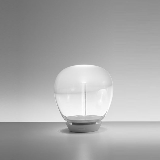 Artemide Empatia 26 Tavolo LED-Tischleuchte in Transparent und Weiß mit Glaselementen - Bild 1
