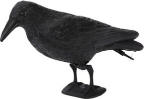 Swissinno Taubenabwehr-Rabe Tierfigur aus Kunststoff in Schwarz, Breite: 37 cm, Höhe: 15 cm - Bild 1