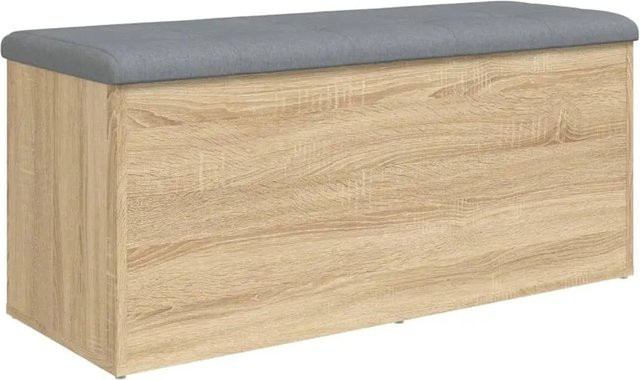 vidaXL Aufbewahrungsbank aus Holzwerkstoff in Sonoma-Eiche, B/T/H: 110 x 42 x 45 cm - Bild 1