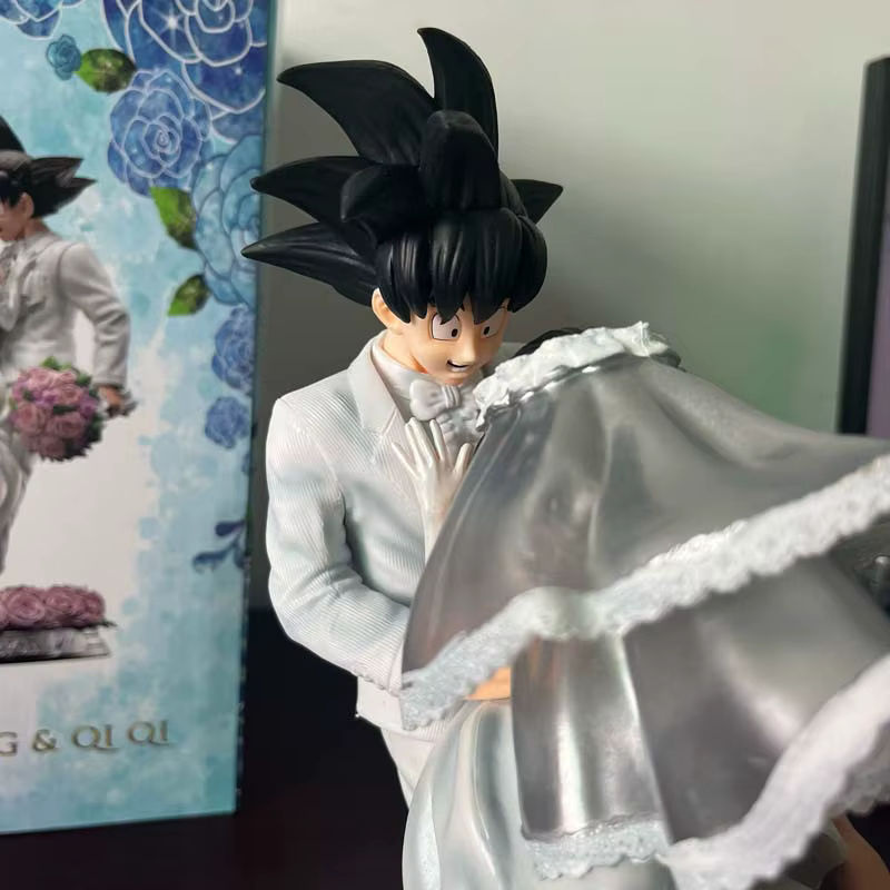 Dragon Ball Z Son Goku und Chichi Hochzeit Version Figur von Bandai, Modell aus Kunststoff, Höhe: 31 cm - Bild 6