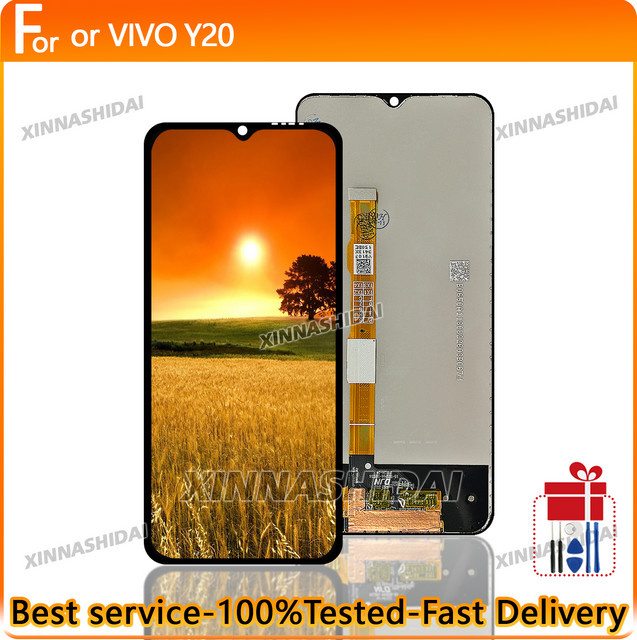 Vivo Y20 LCD Display mit Touch Screen Digitizer Ersatzteil in Schwarz - Bild 1