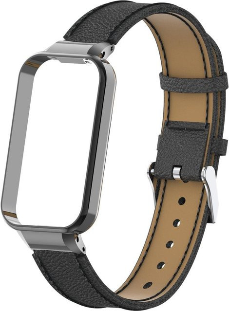 Agood Uhrenarmband Leder, Schwarz, Unisex - Bild 1